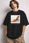 The Punch Japanese Macaque Holding On T-Shirt, Limited Edition Oversized Tee