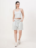 VERA Cotton Knit Two-Piece Summer Set — Soft Crop Top & Shorts Co-Ord for Women