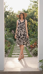 VERA Free Size Rayon Summer Sundress — Lightweight Casual & Maternity-Friendly Dress for Women