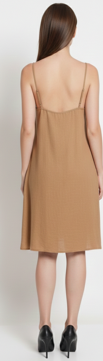 VERA Free Size Rayon A-Line Sundress — Lightweight Casual & Party Wear Summer Dress